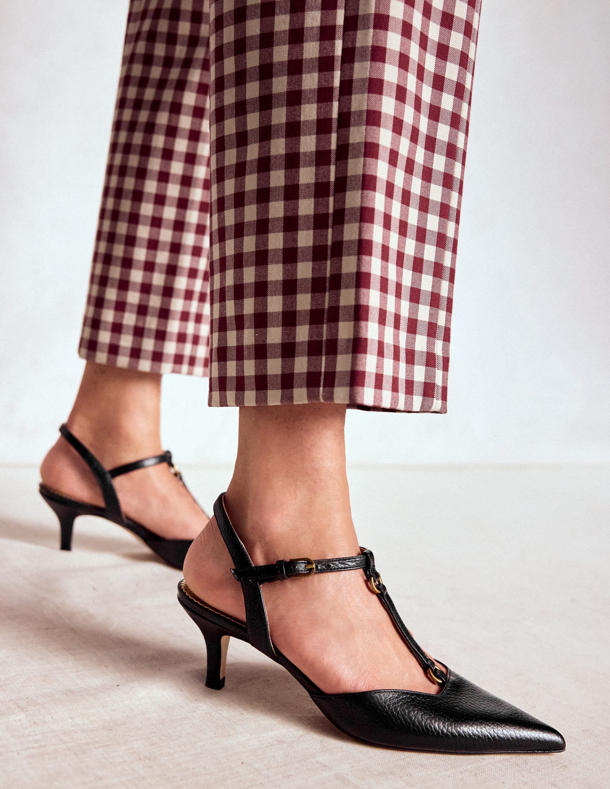 T-Bar Point Heels-Black - Image 2