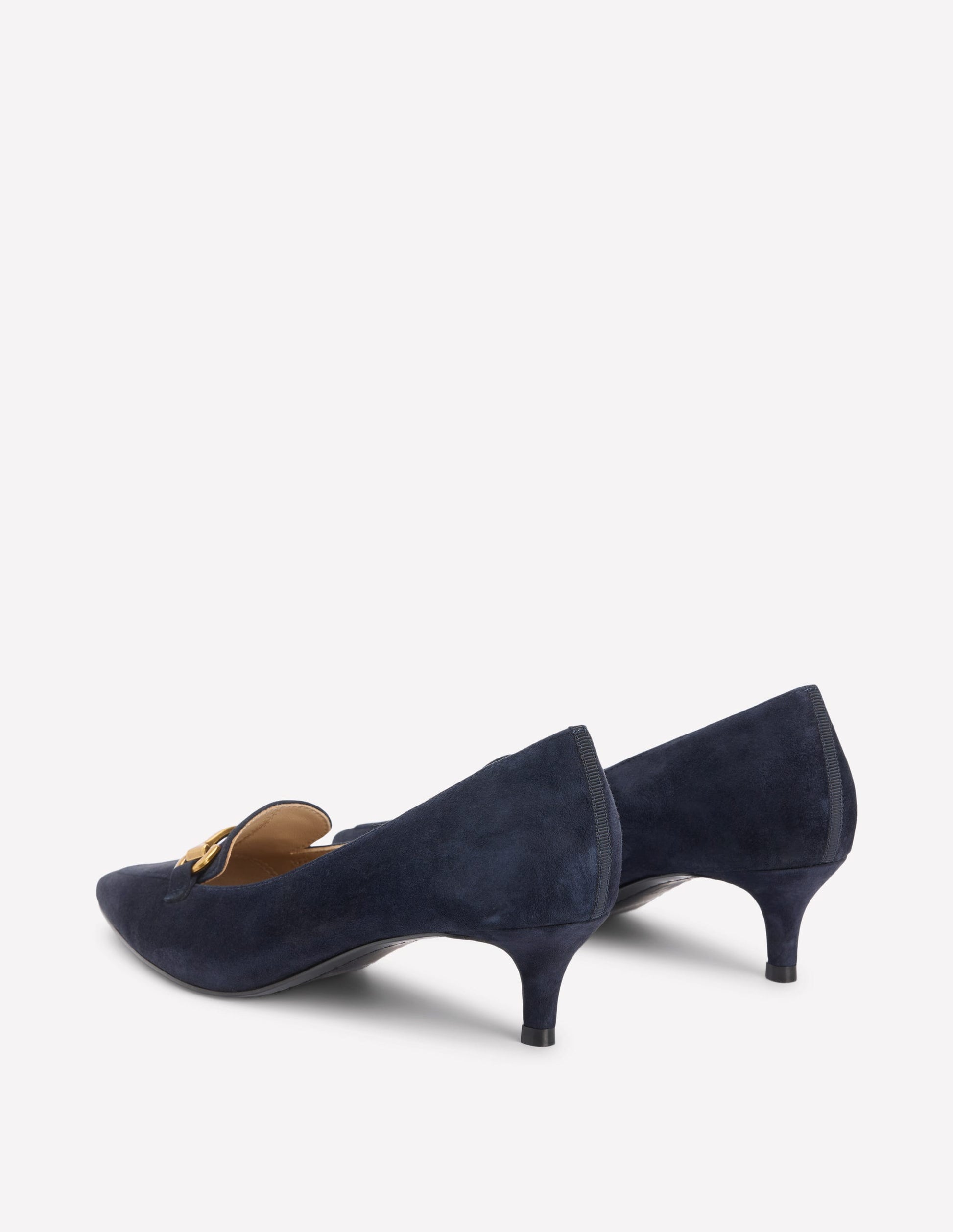 Iris Heel Snaffle Point Loafer-Navy-5