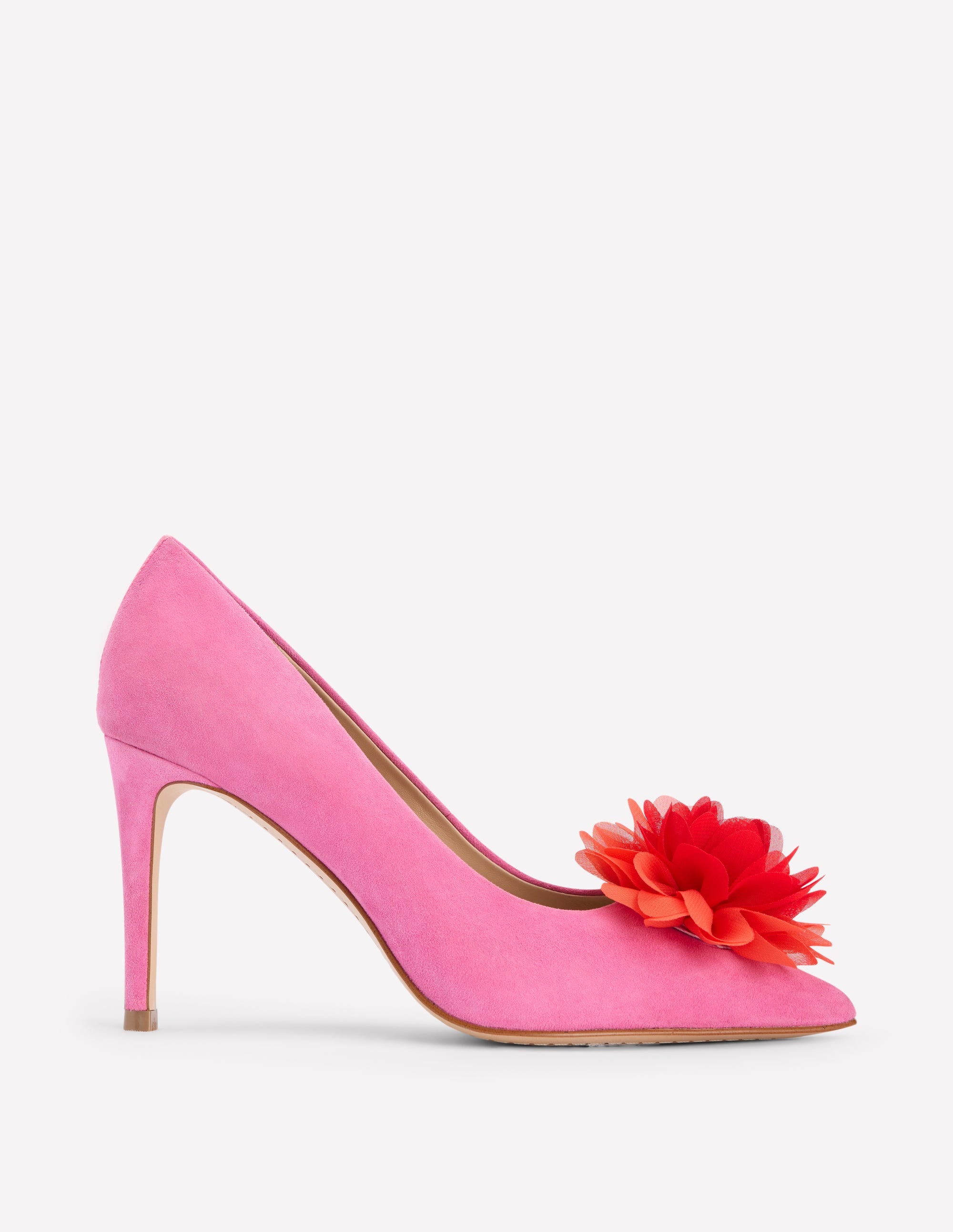 Flower Point Heels-Hot Pink - Image 1