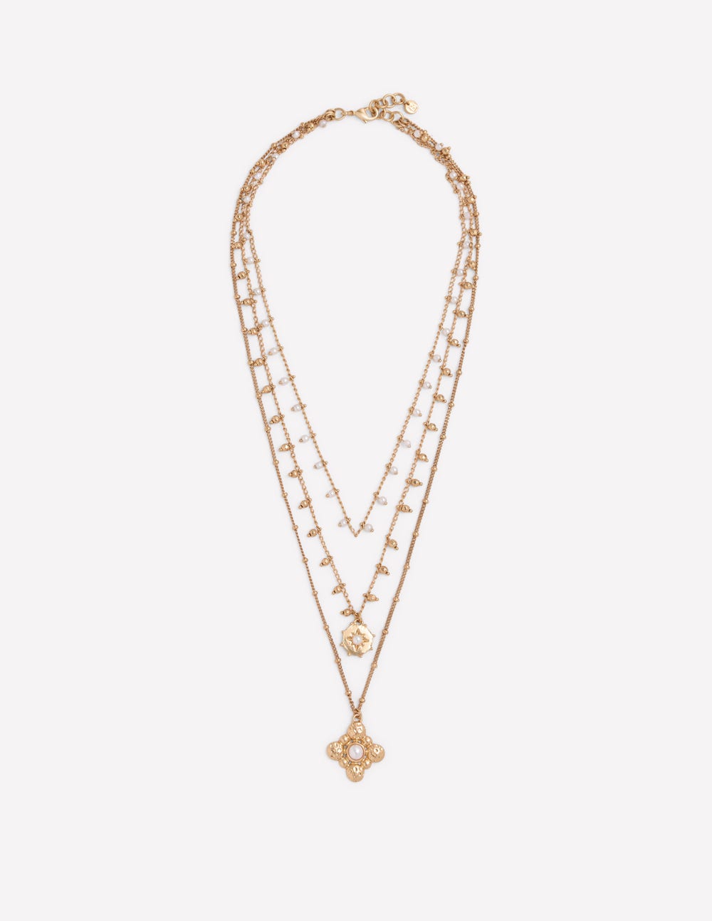 Layering Necklace-Gold Colour-1