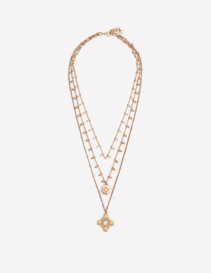 Layering Necklace-Gold Colour-1