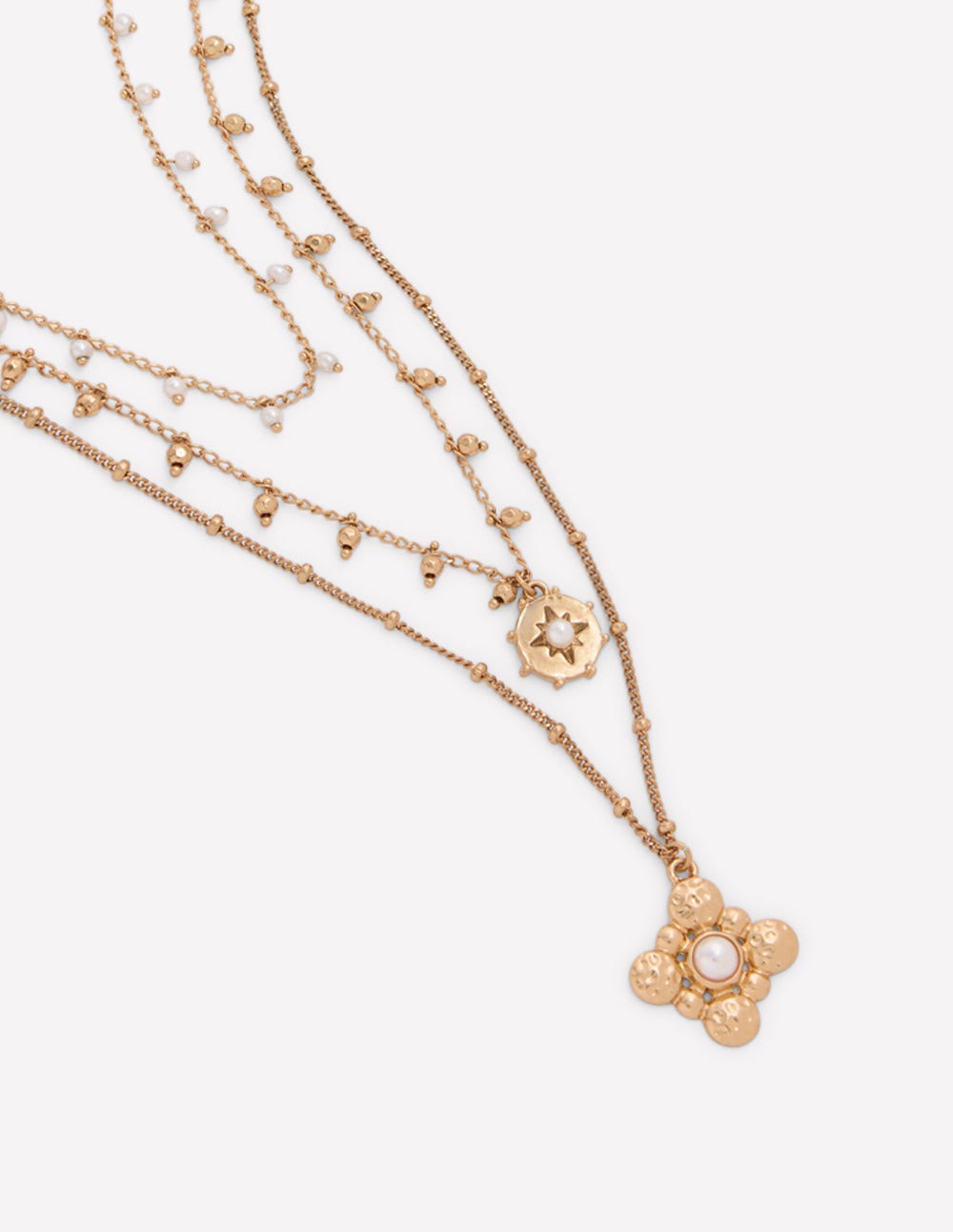 Layering Necklace-Gold Colour-3