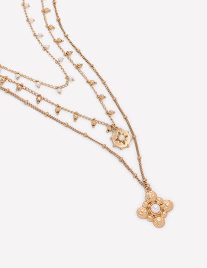 Layering Necklace-Gold Colour-3