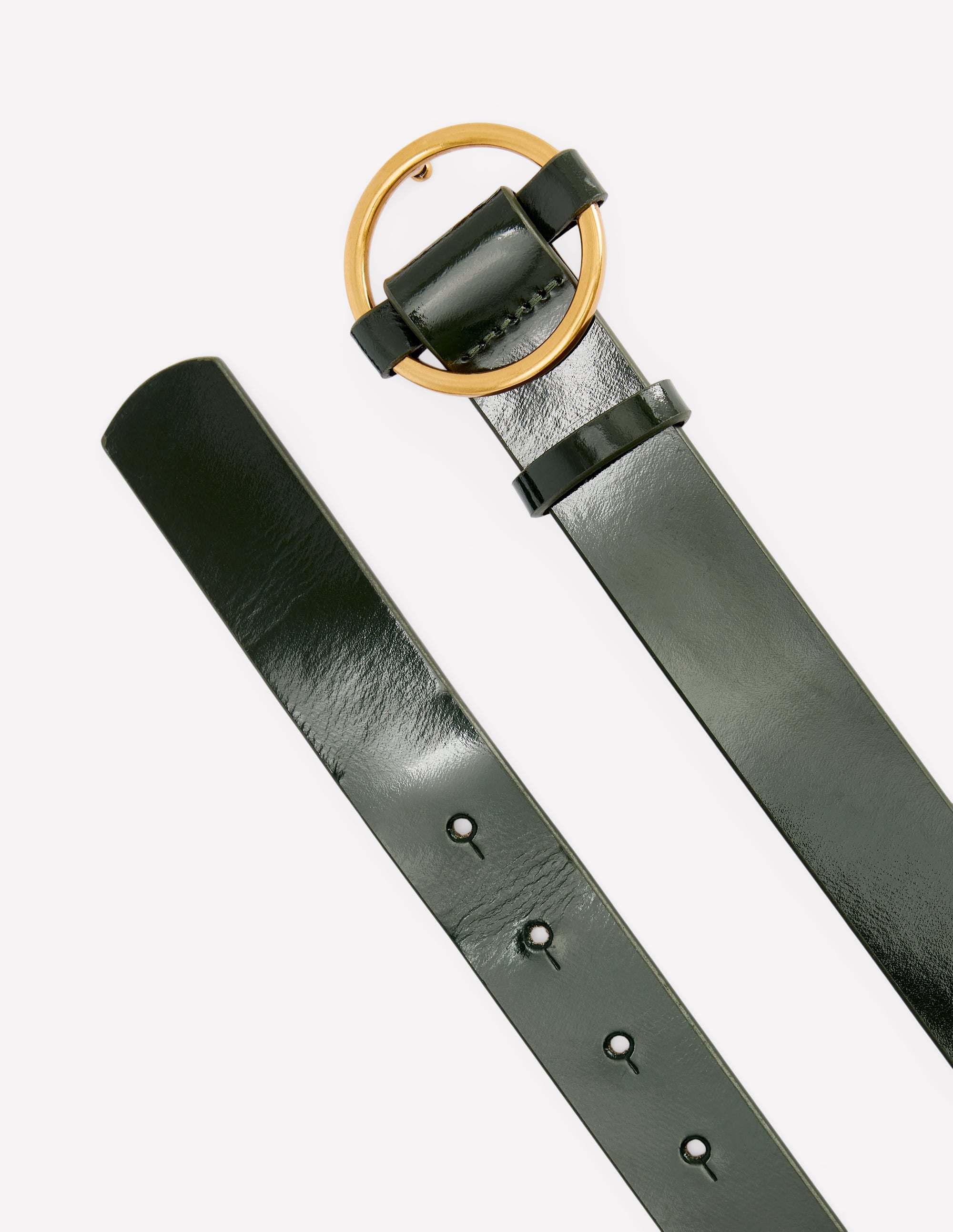 Heritage Classic Belt-Patent Dark Green - Image 3