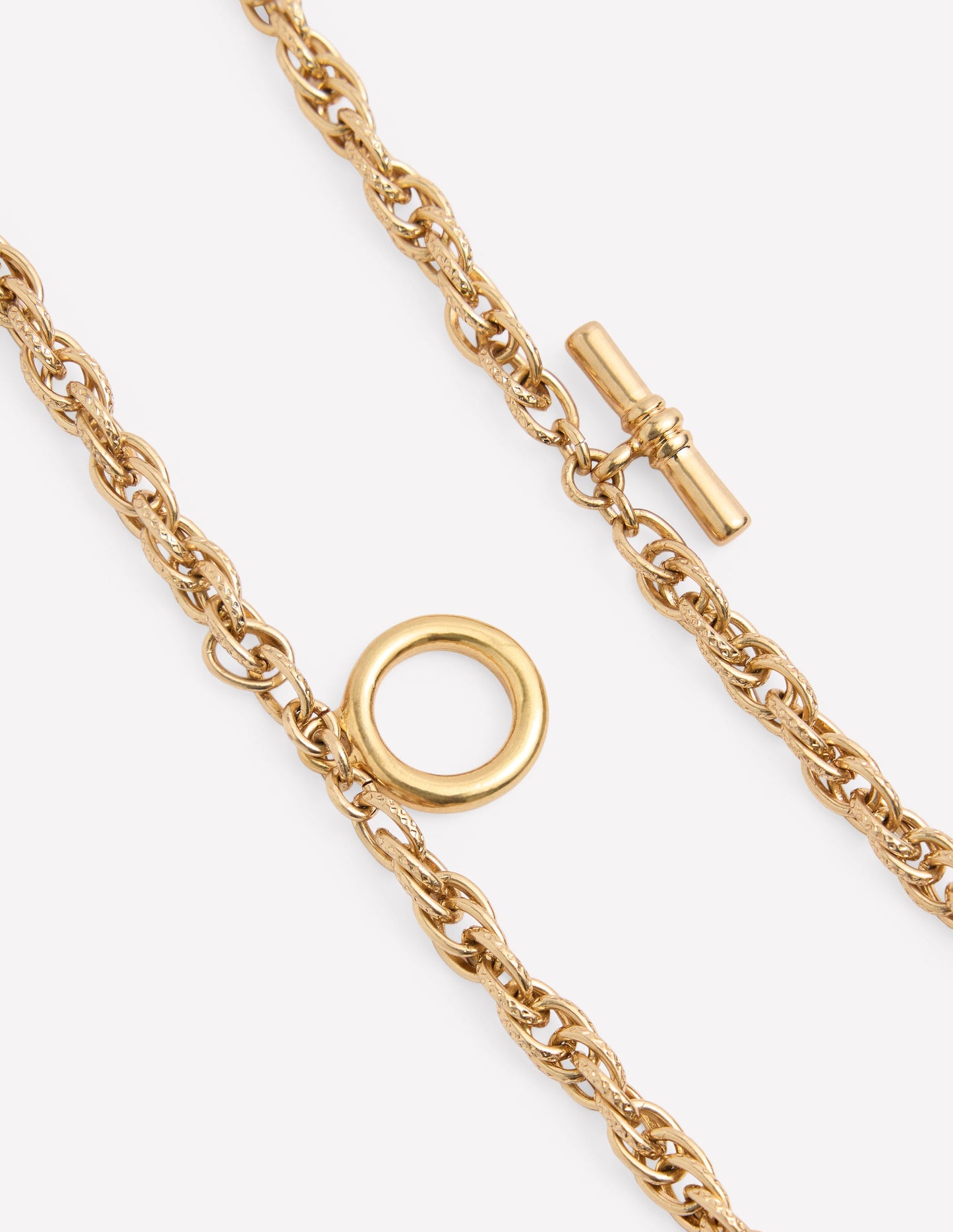 Vintage Twist Layer Necklace-Gold Colour