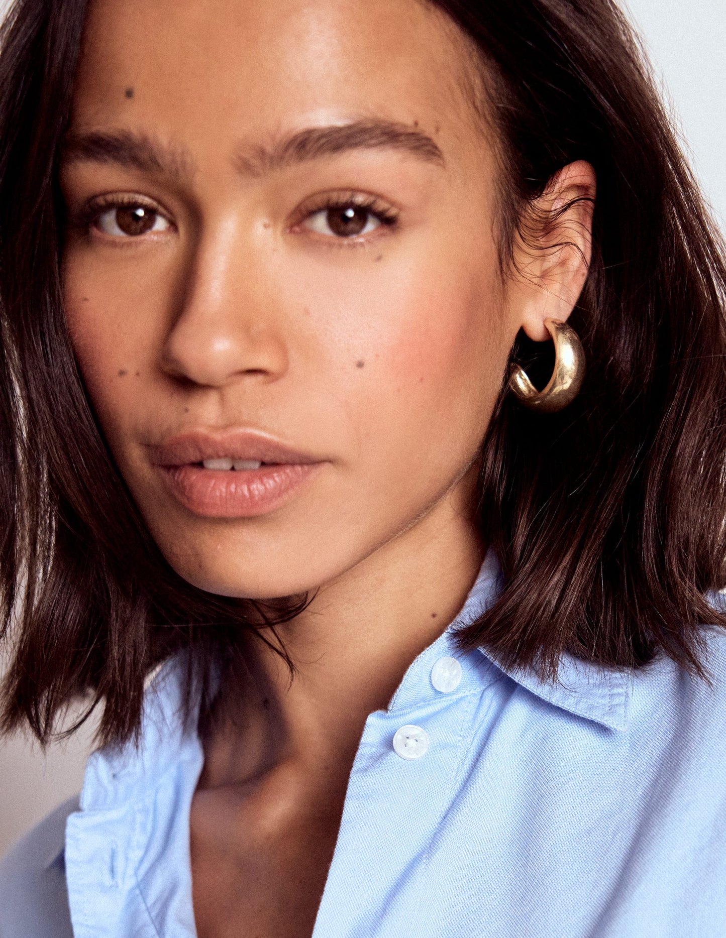 Smooth Dome 2-Pack Earrings-Gold Colour