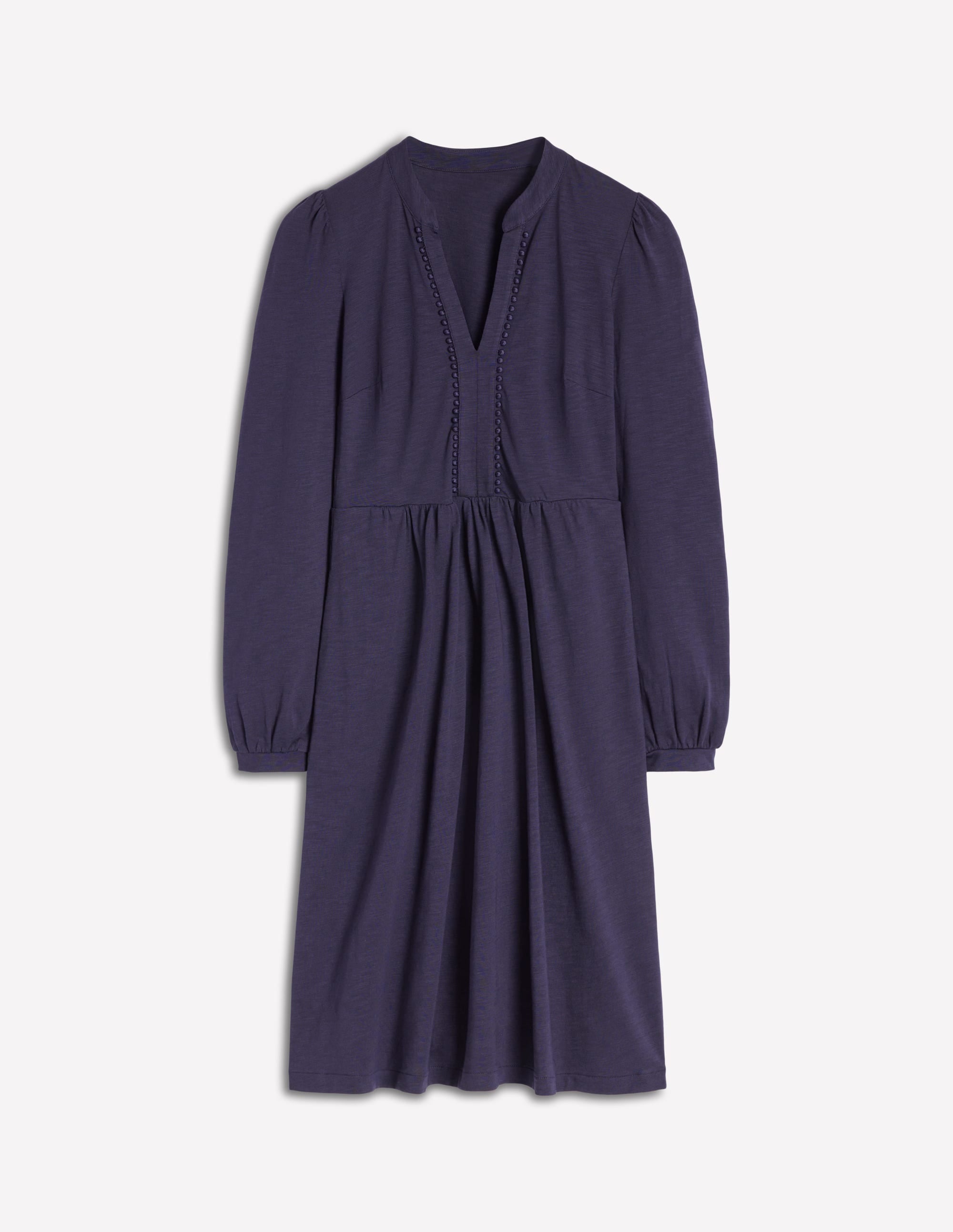 Boden Women's Naomi Relaxed Jersey Dress in Blue