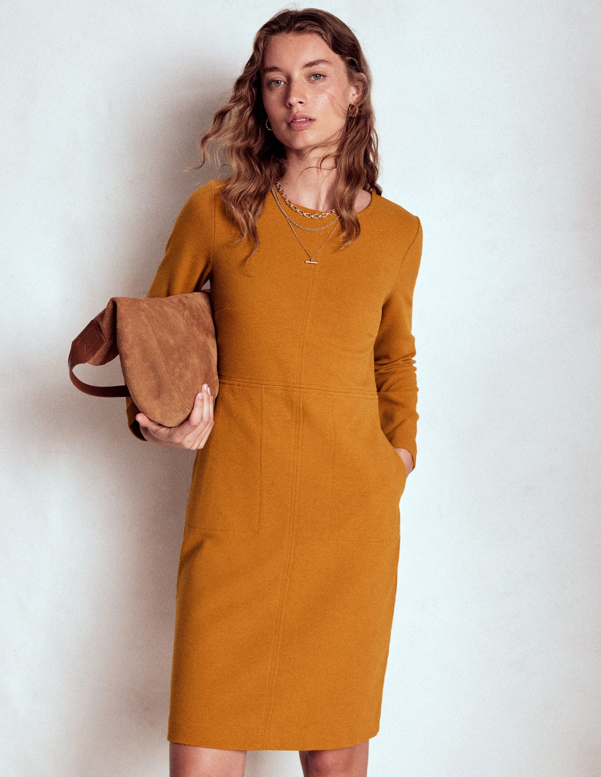 Cornelia Ottoman Dress-Toffee Brown-1
