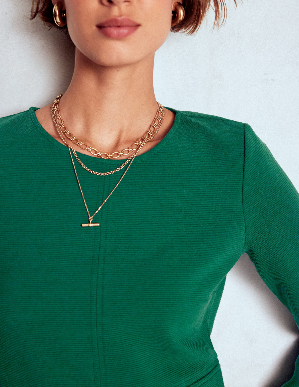 Cornelia Ottoman Dress-Emerald Night - Image 2