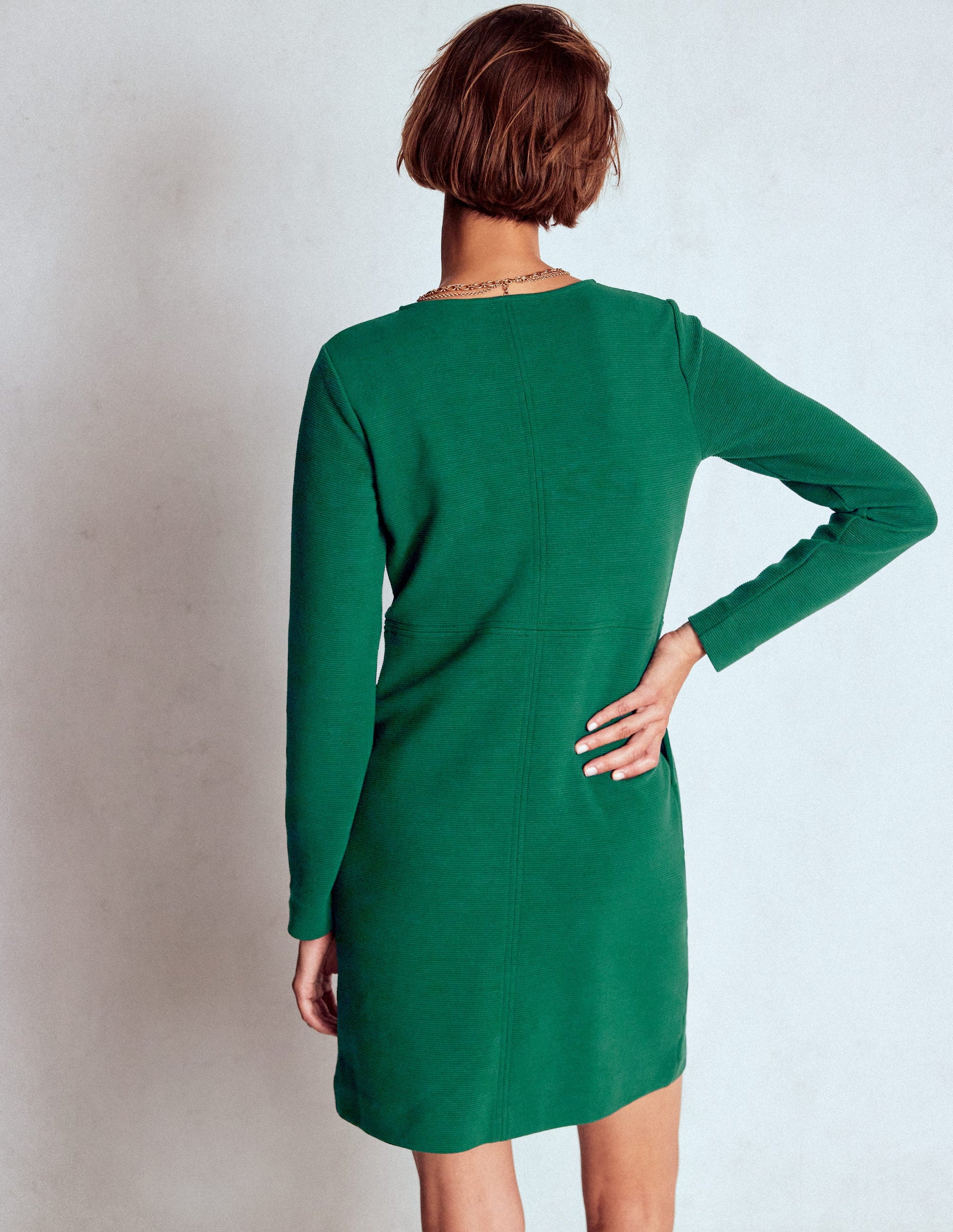 Cornelia Ottoman Dress-Emerald Night-3