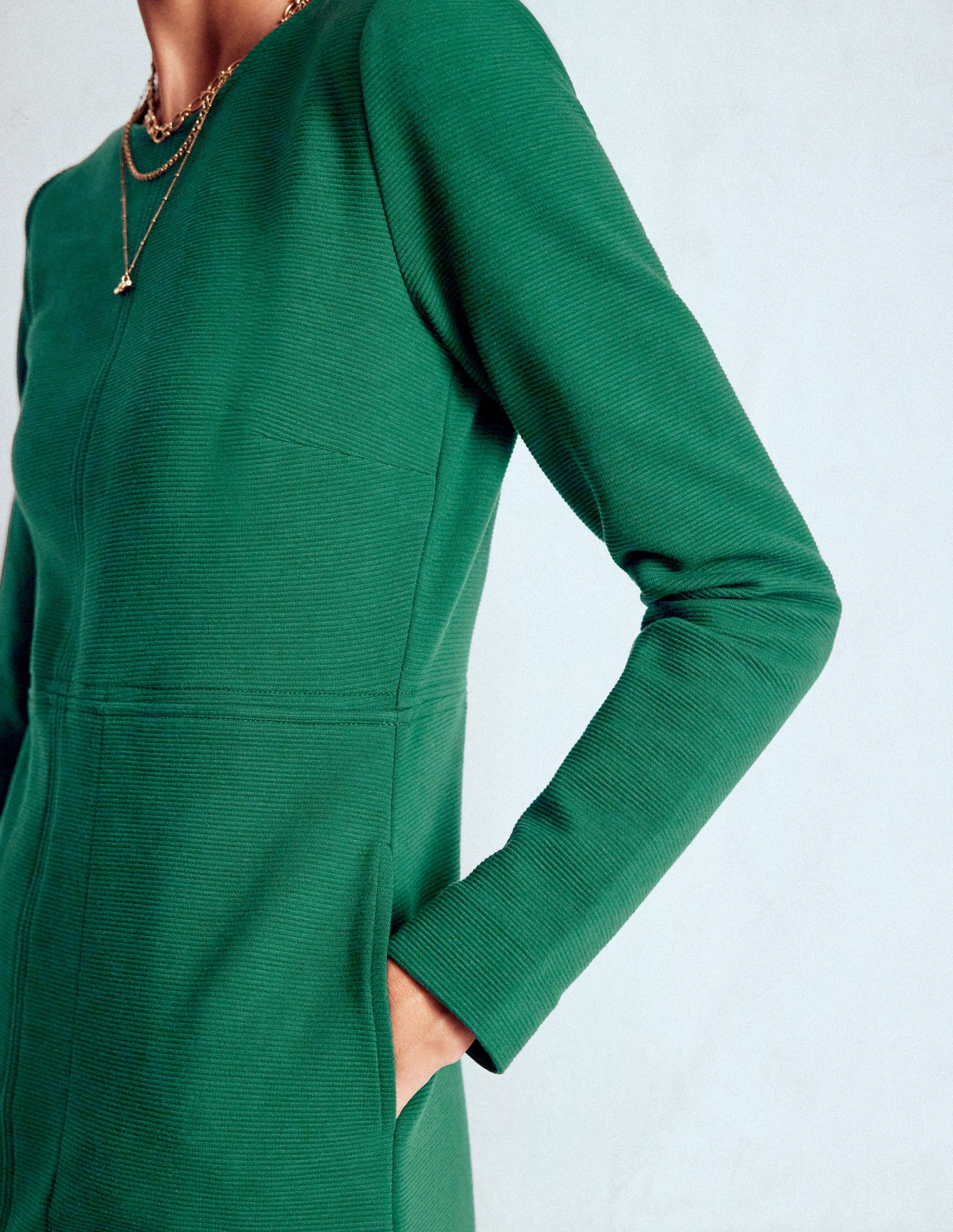 Cornelia Ottoman Dress-Emerald Night-5
