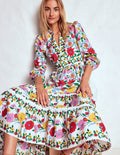 Violet Midi Dress-Multi, Dahlia Trail
