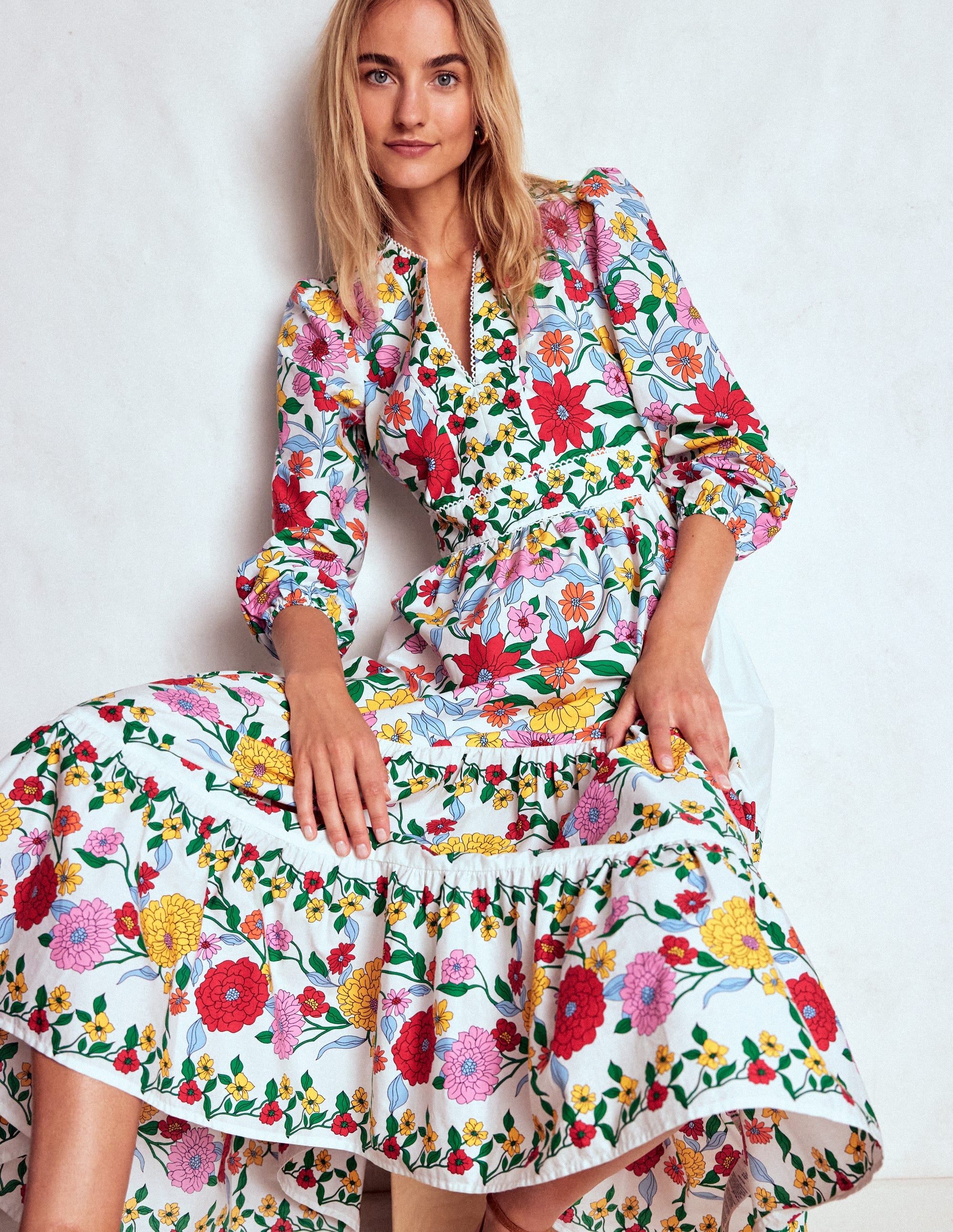 Violet Midi Dress-Multi, Dahlia Trail - Image 1