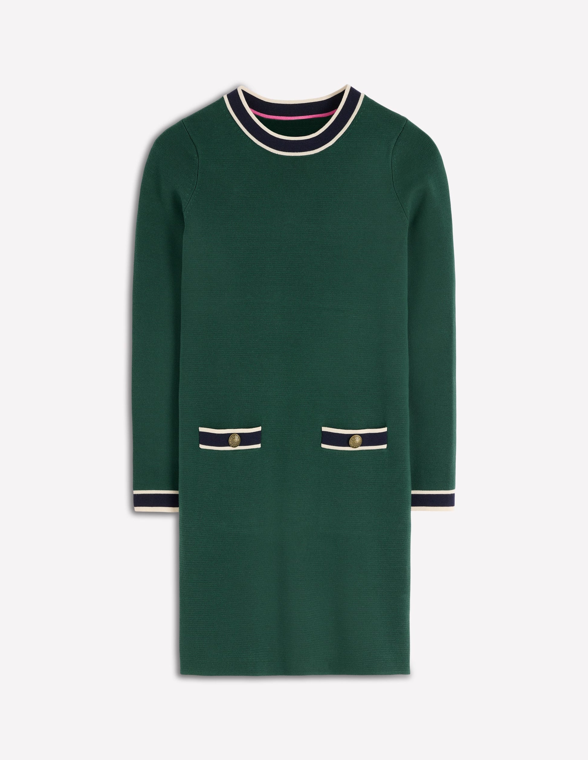 boden holly knitted dress Boden Holly Knitted Shift Dress Emerald Night
