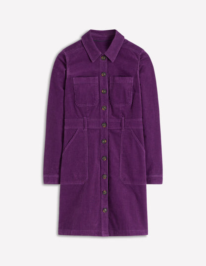 Amanda Cord Short Dress-Viola Purple-5