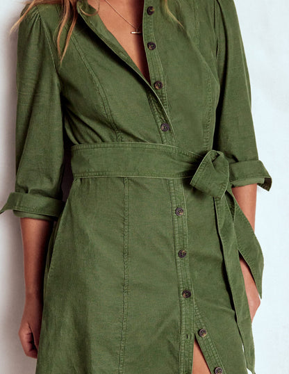 Bre Cord Short Dress-Fern-3