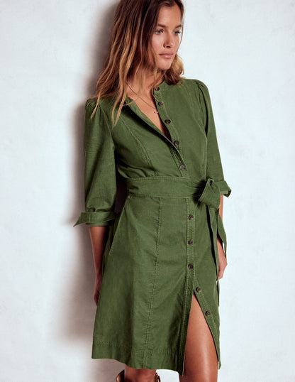 Bre Cord Short Dress-Fern-1