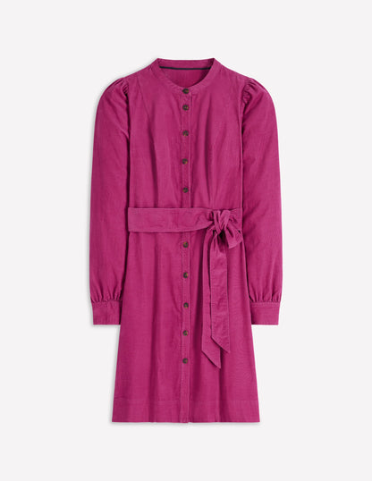 Bre Cord Short Dress-Rich Magenta-7