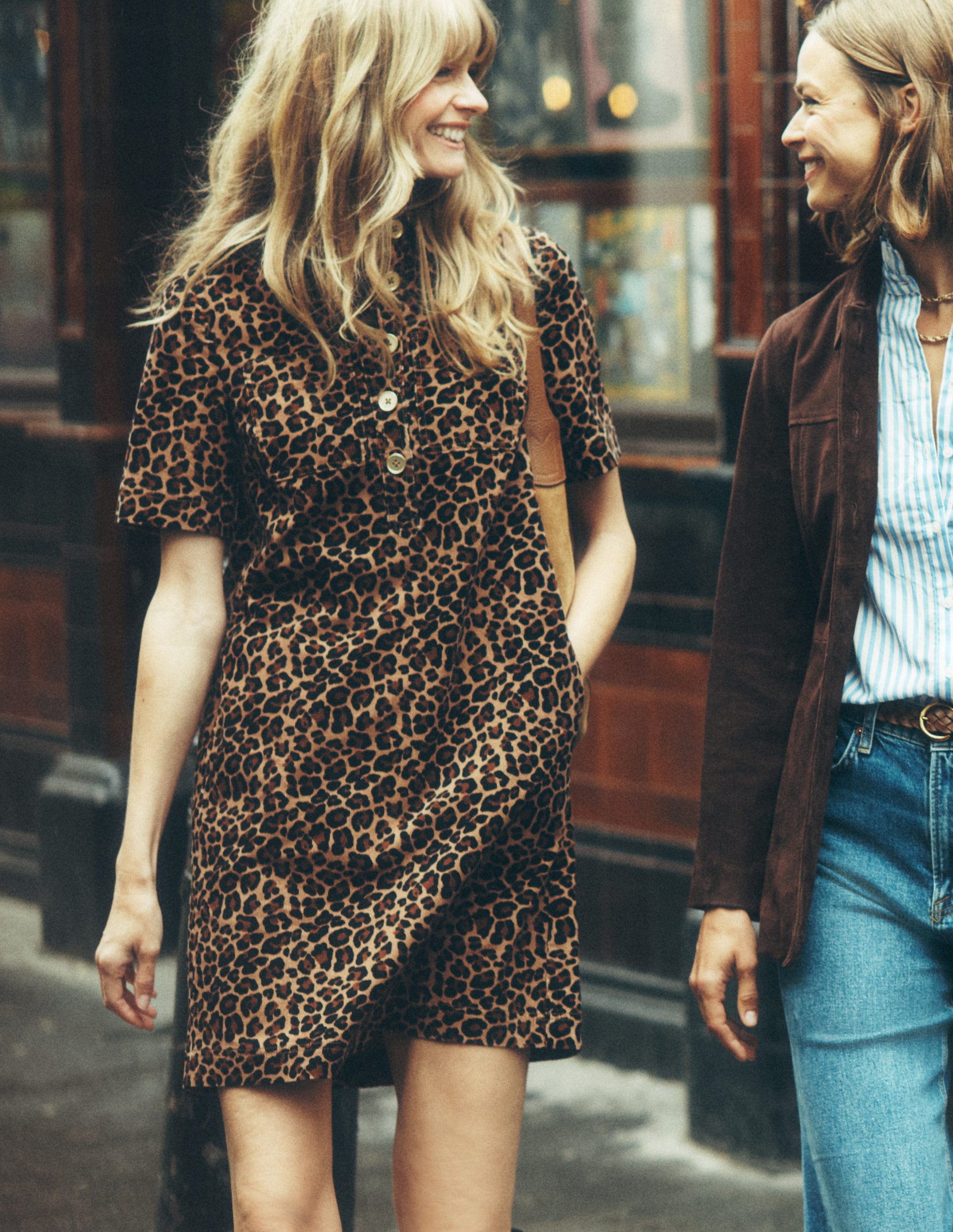 Zia Cord Pocket Shirt Dress-Multi, Cheetah Pop-2