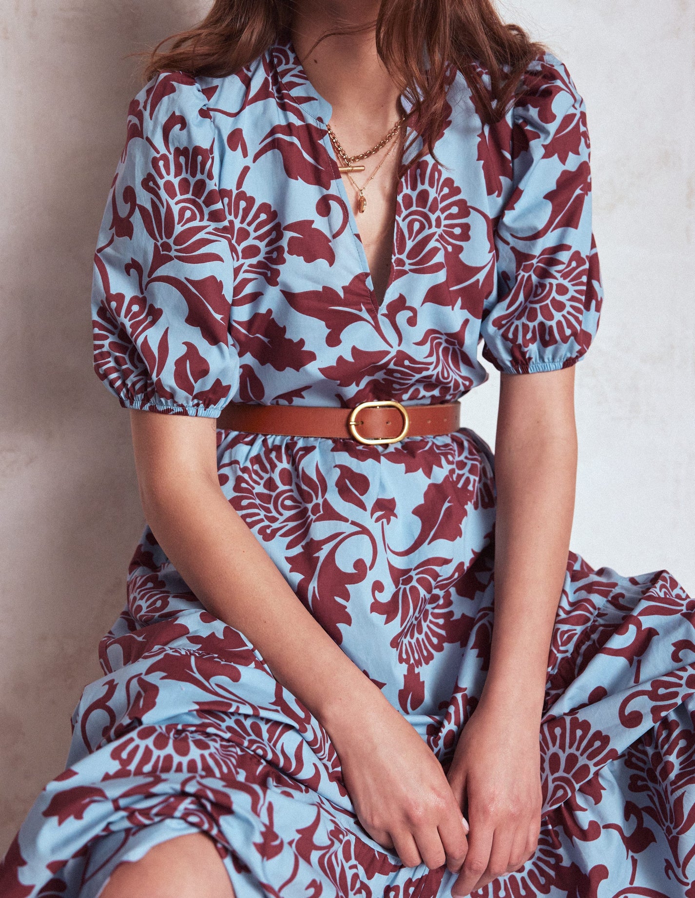 Organic Cotton Muslin Christabel Dress - Solange Snow