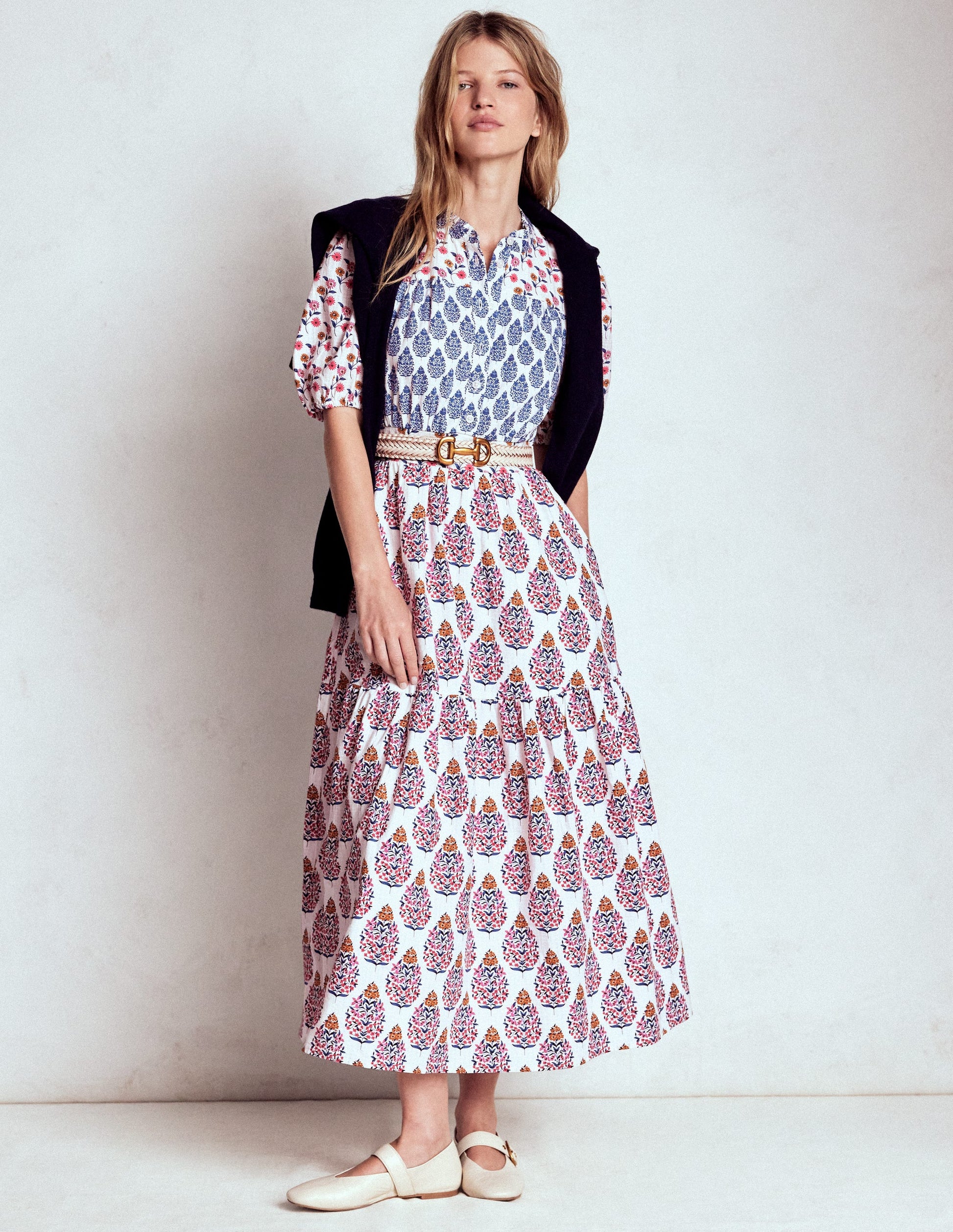 Beatrice Cotton Maxi Dress-Multi, Wildflower Bouquet-7