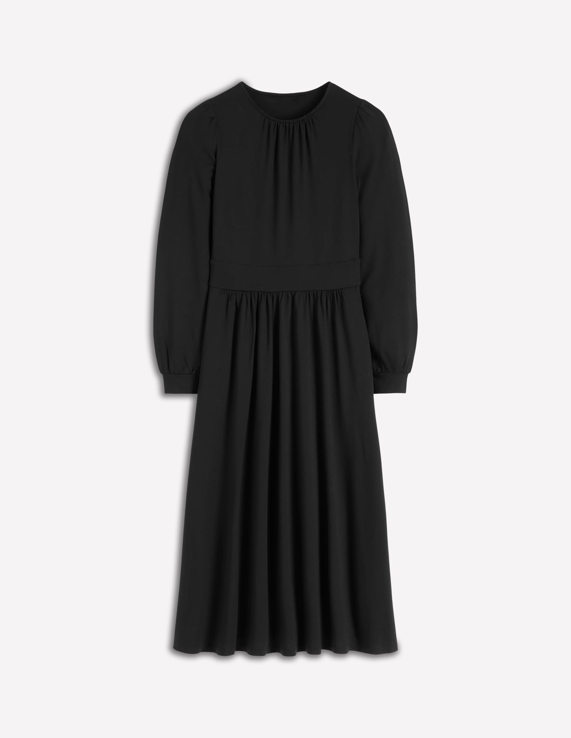 Alexandra Jersey Midi Dress-Black-6