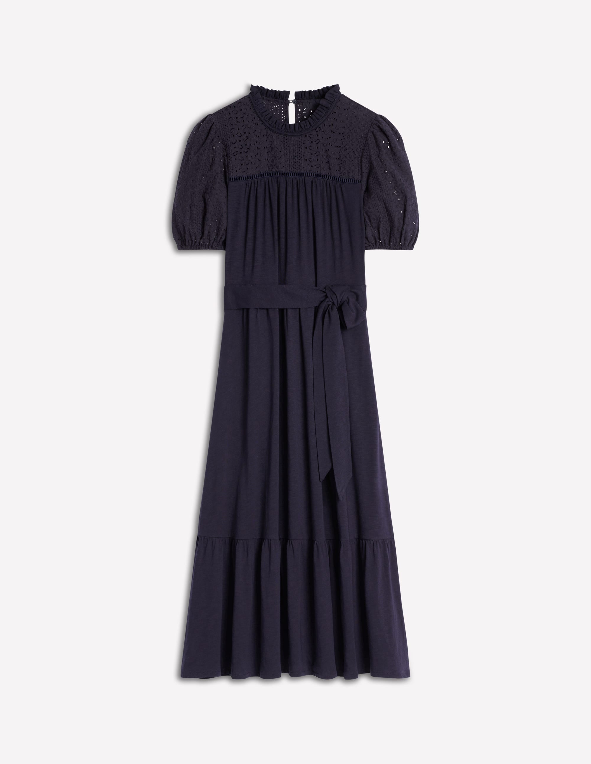 Lorelei Broderie Jersey Dress-Navy - Image 5