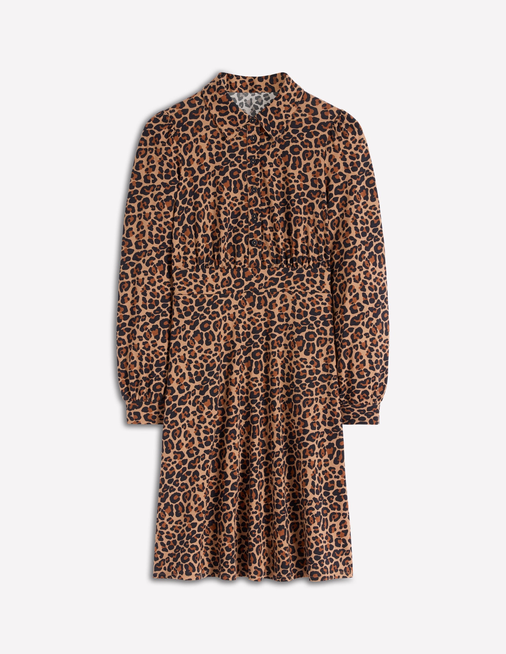 Orla Short Jersey Shirt Dress-Cheetah Pop-6