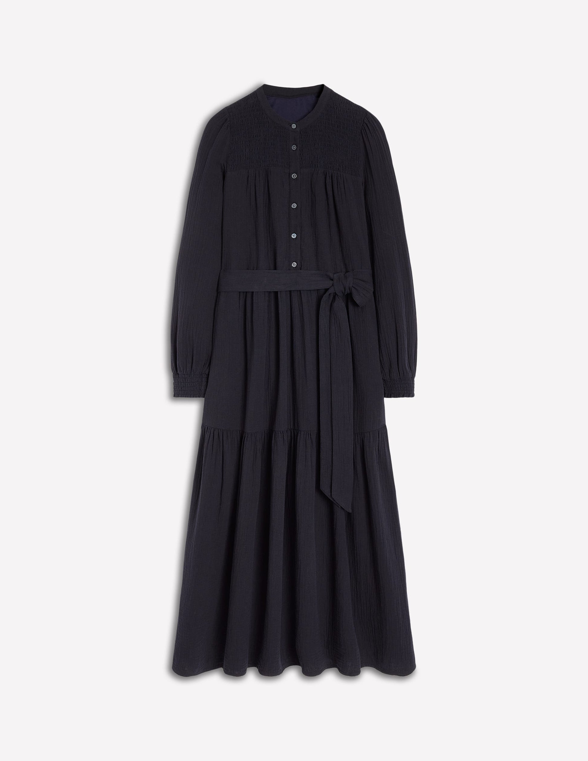 Cecily Double Cloth Midi Dress-Midnight Blue-7