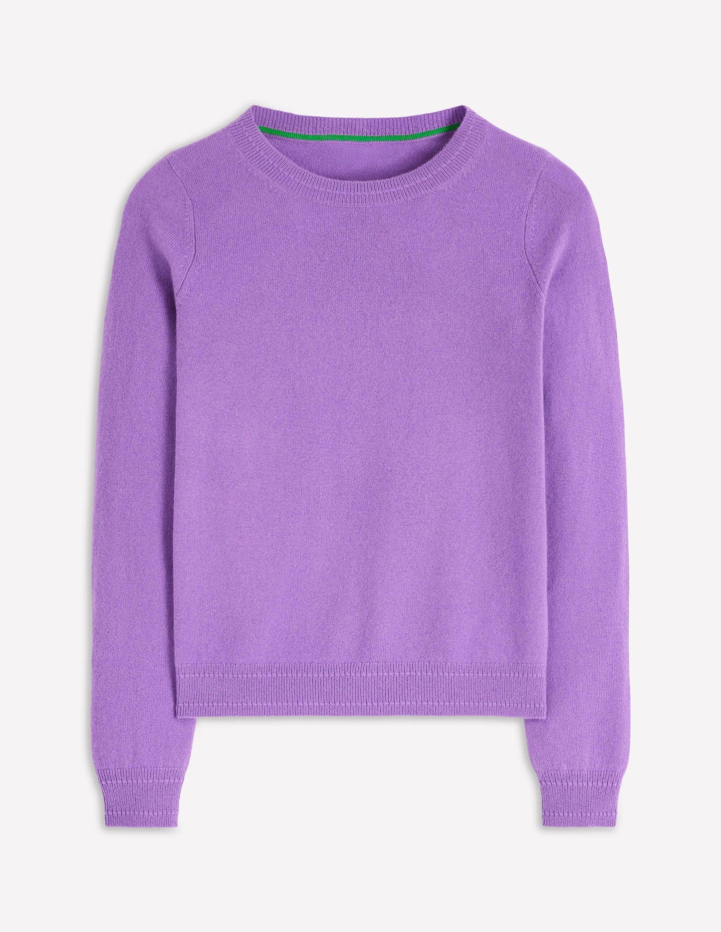 Eva Cashmere Crew Neck Sweater-Purple Topaz