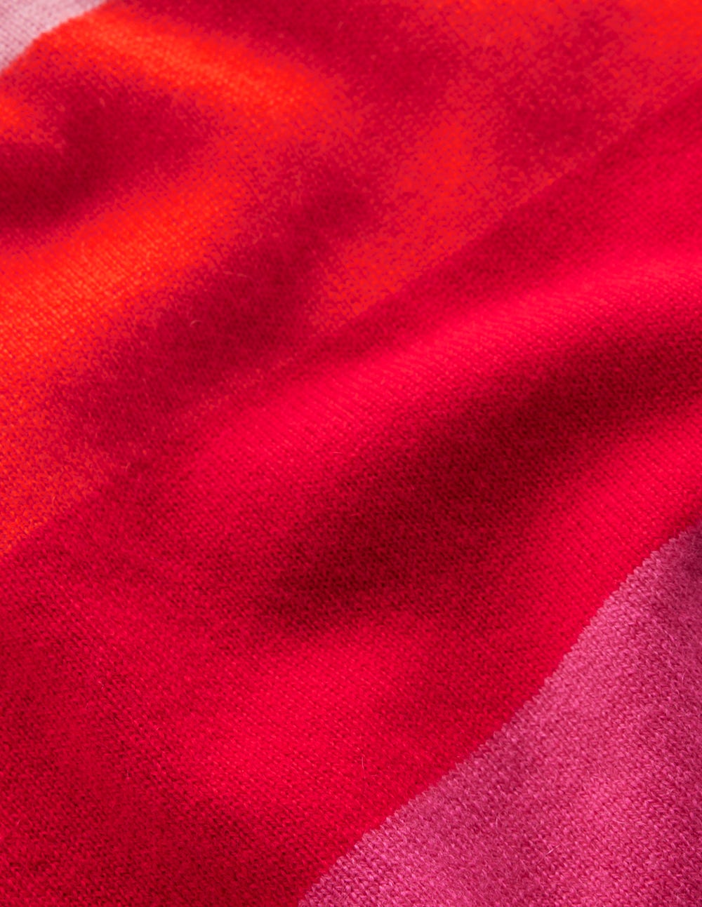 Eva Cashmere Vest-Pink/ Orange Stripe