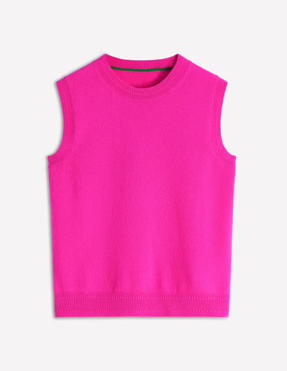 Eva Cashmere Vest-Pop Pansy-7