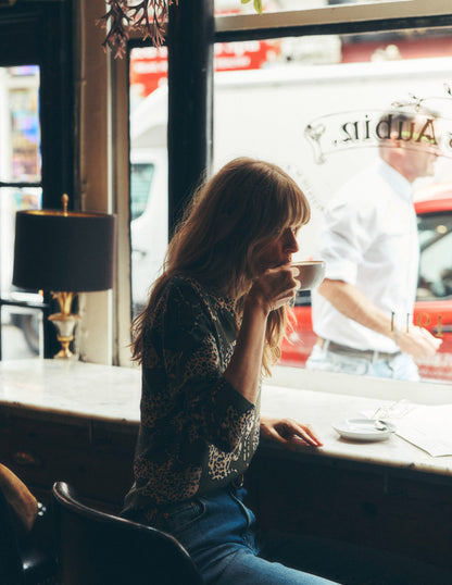 Lydia Cashmere Jumper-Woodland Green, Leopard-6