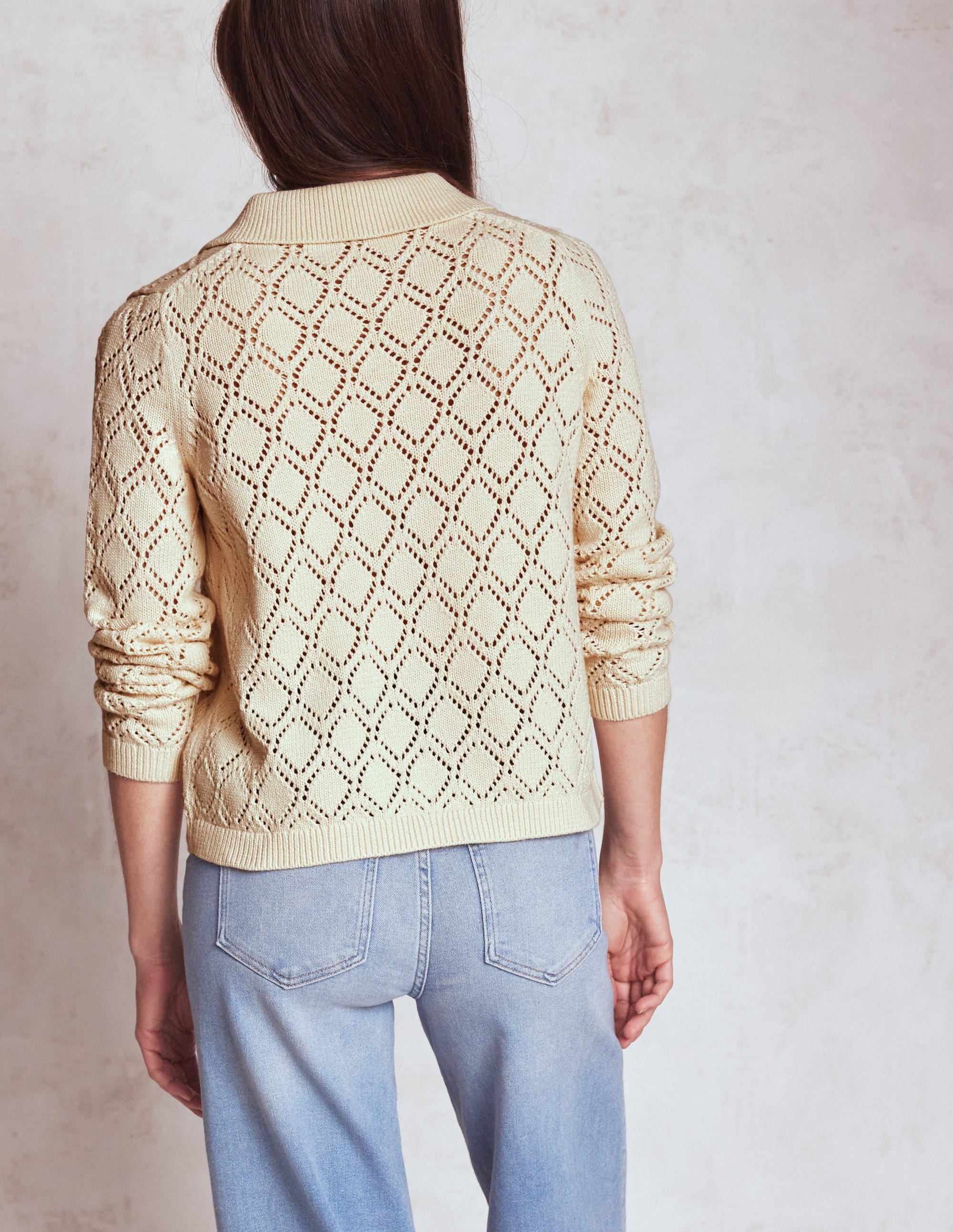 Astrid Knitted Shirt-Warm Ivory - Image 3