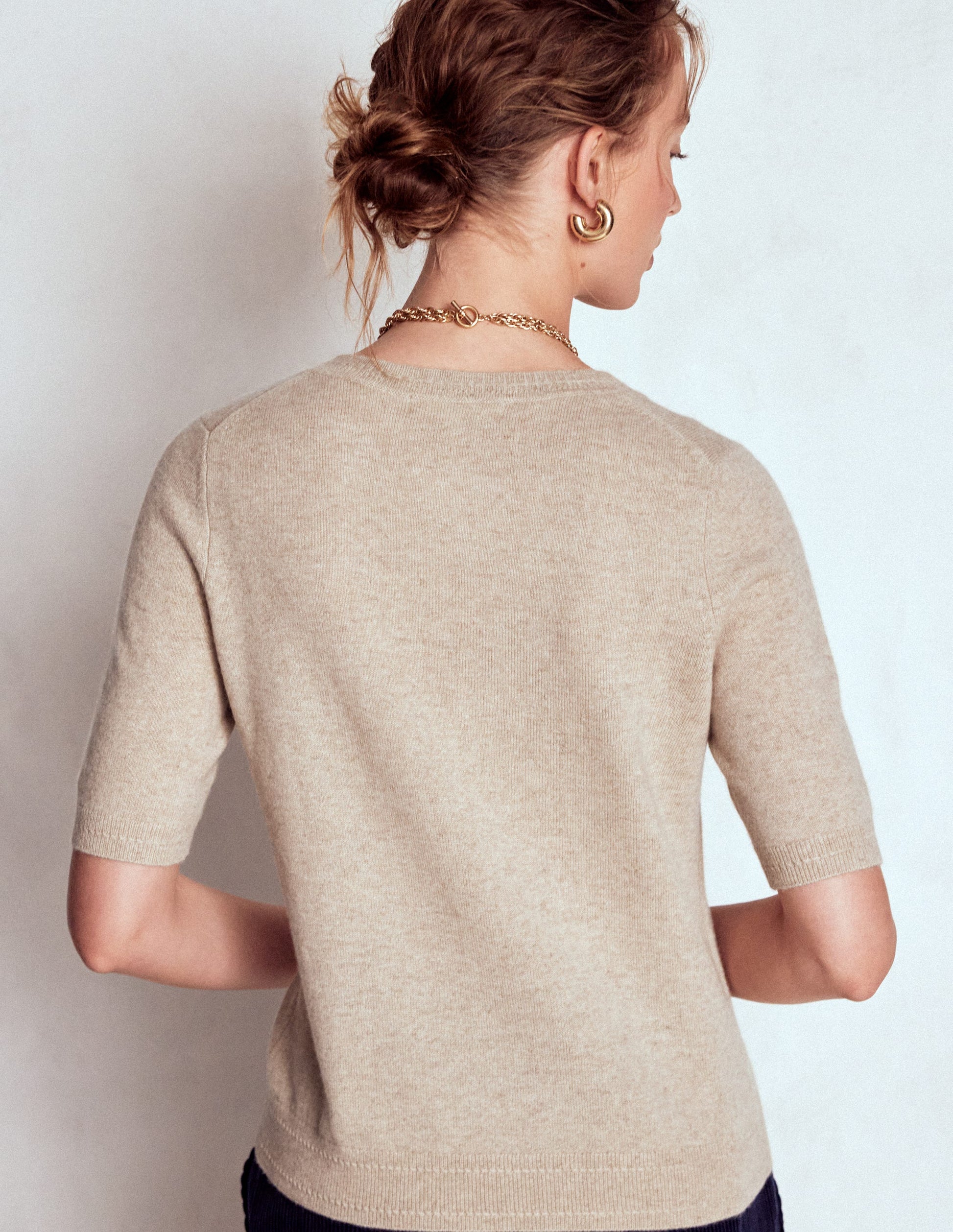 Eva Cashmere T-Shirt-Chinchilla Melange-3
