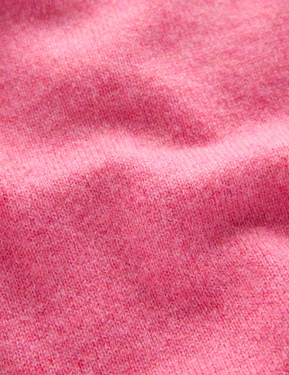 Eva Cashmere T-Shirt-Rose Pink Melange-7