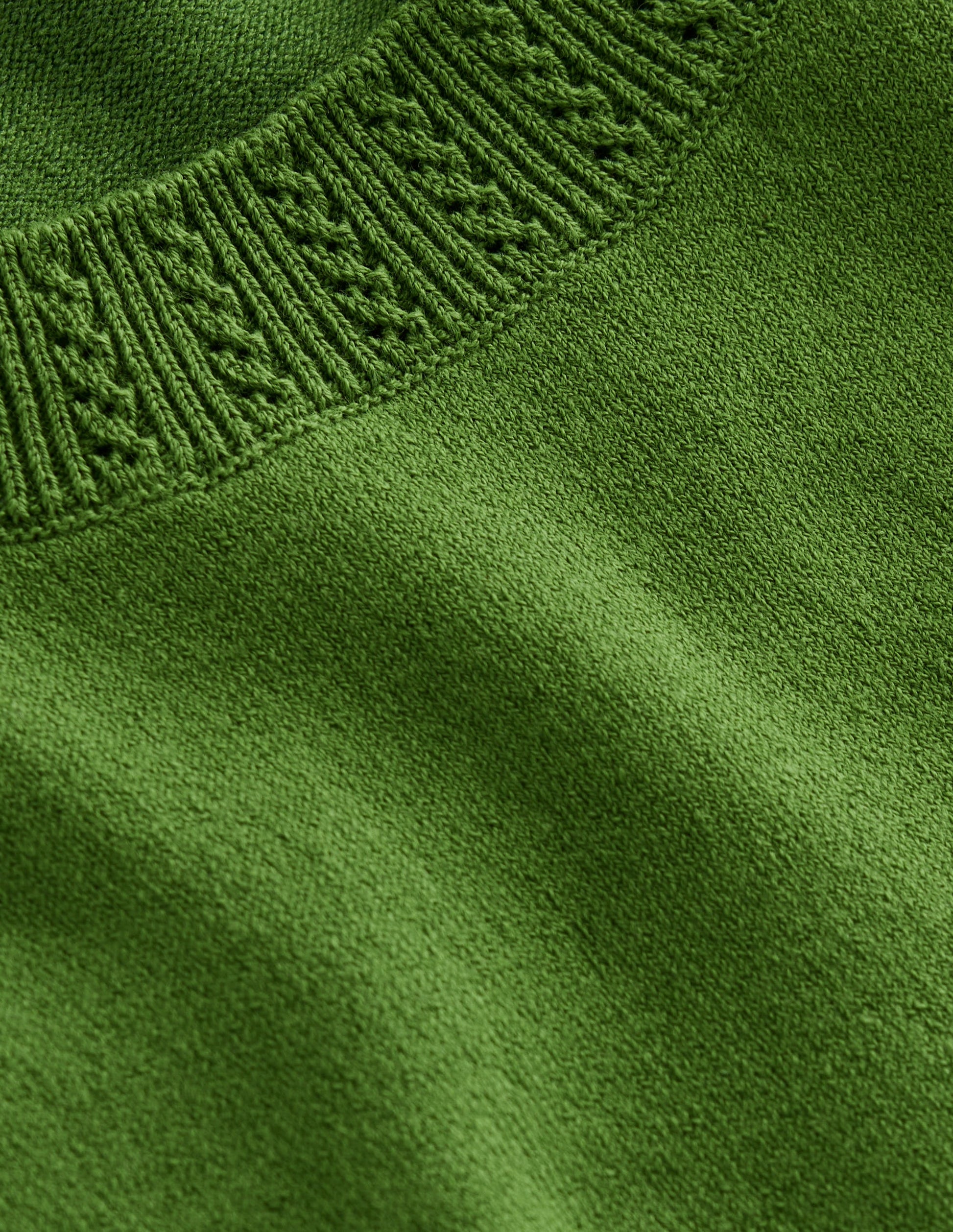 Emilia Cotton Crew Neck Vest-Promenade Green-8