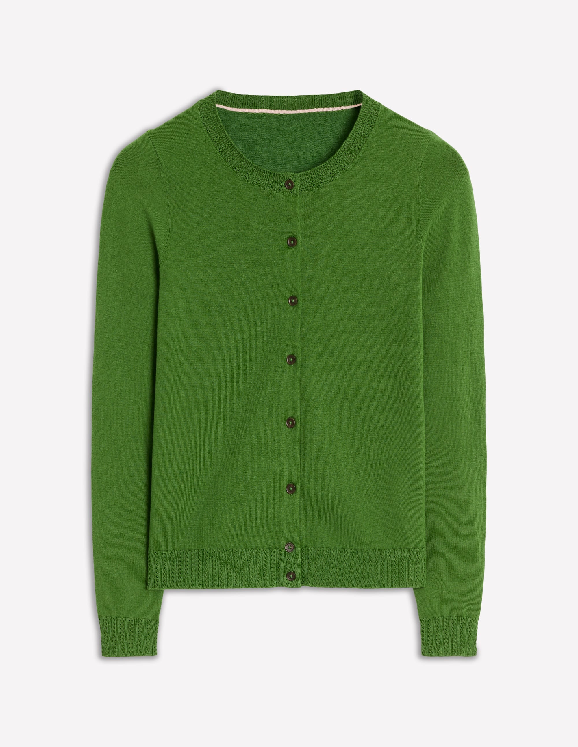 Emilia Cotton Crew Cardigan-Promenade Green - Image 5