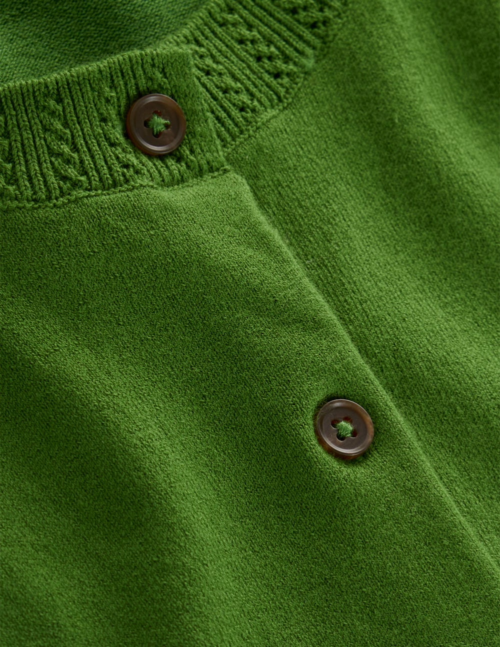 Emilia Cotton Crew Cardigan-Promenade Green - Image 6