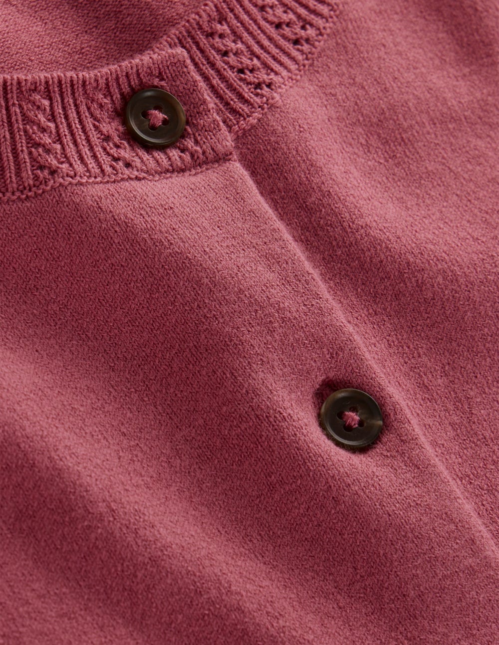 Emilia Cotton Crew Cardigan-Pink Heather-7