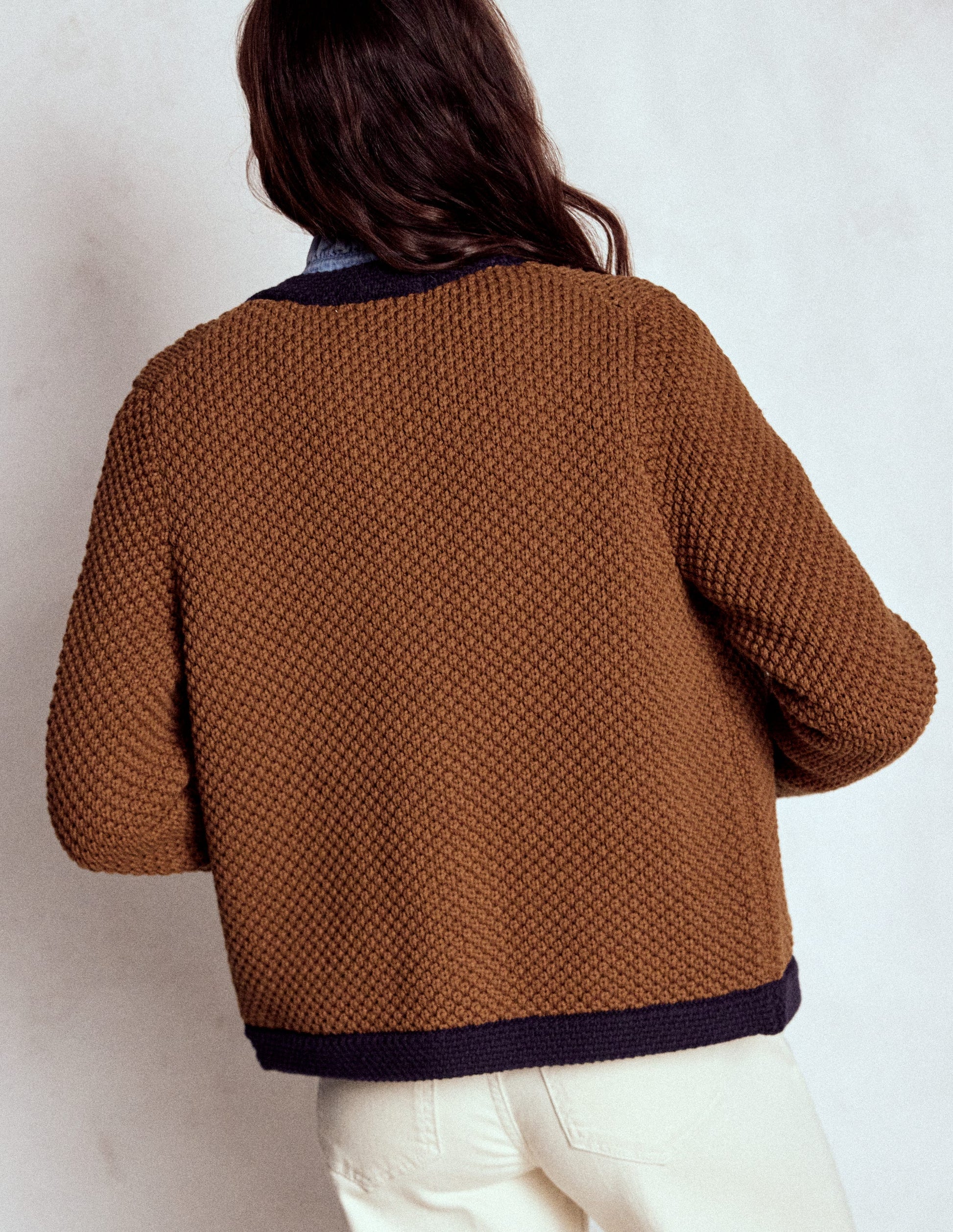 Libby Knitted Jacket-Camel-3