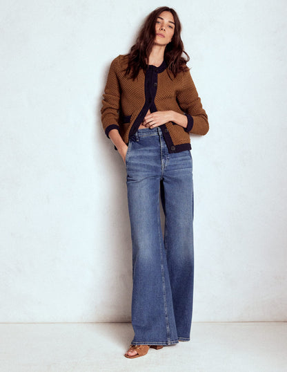 Libby Knitted Jacket-Camel-5