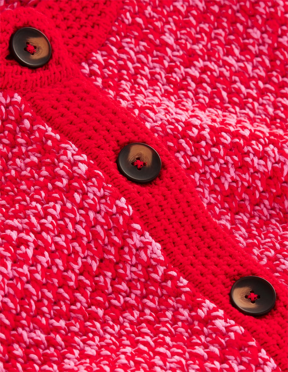 Libby Knitted Jacket-Pink Ribbon/ Poppy Red-8