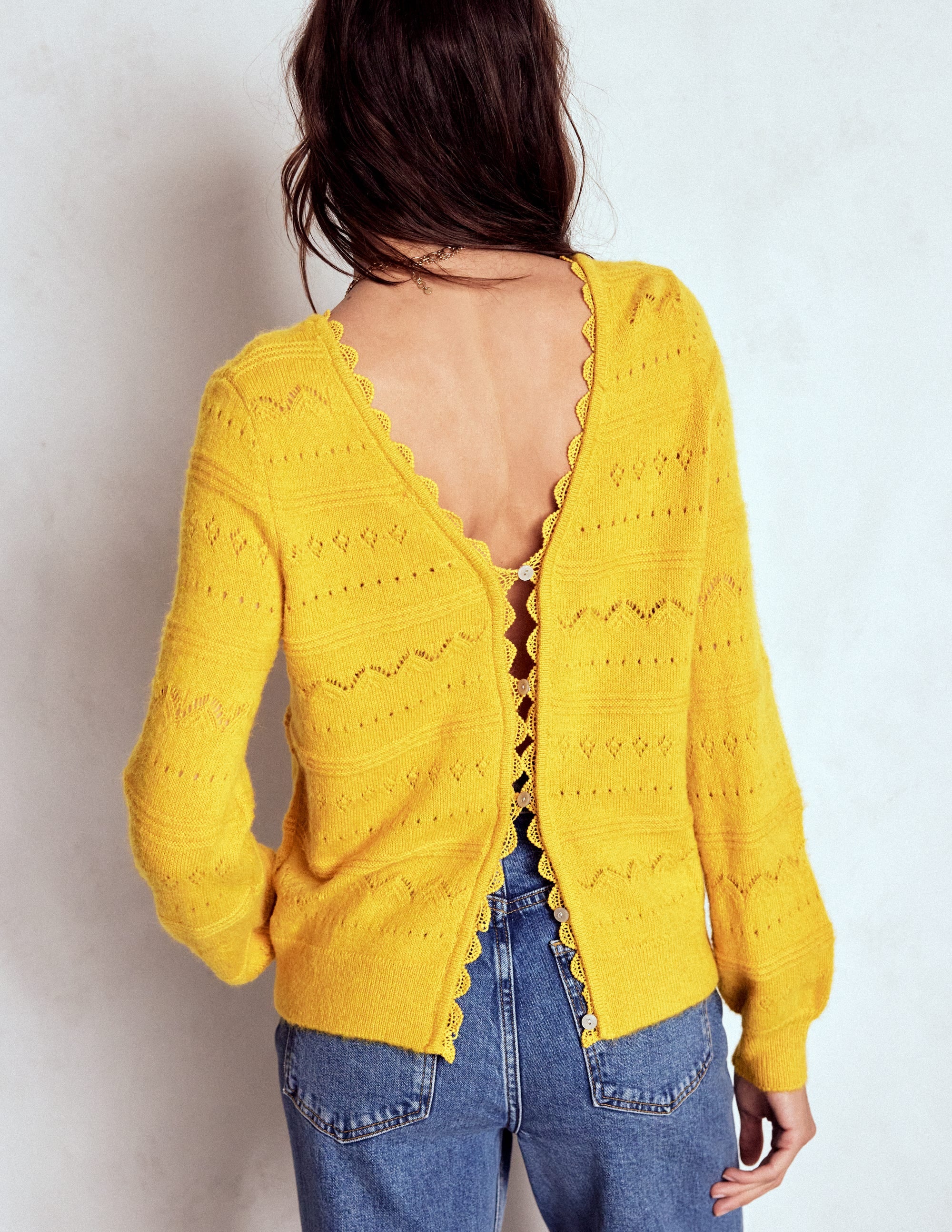 Leticia Lace Trim Sweater-Golden Rye - Image 3