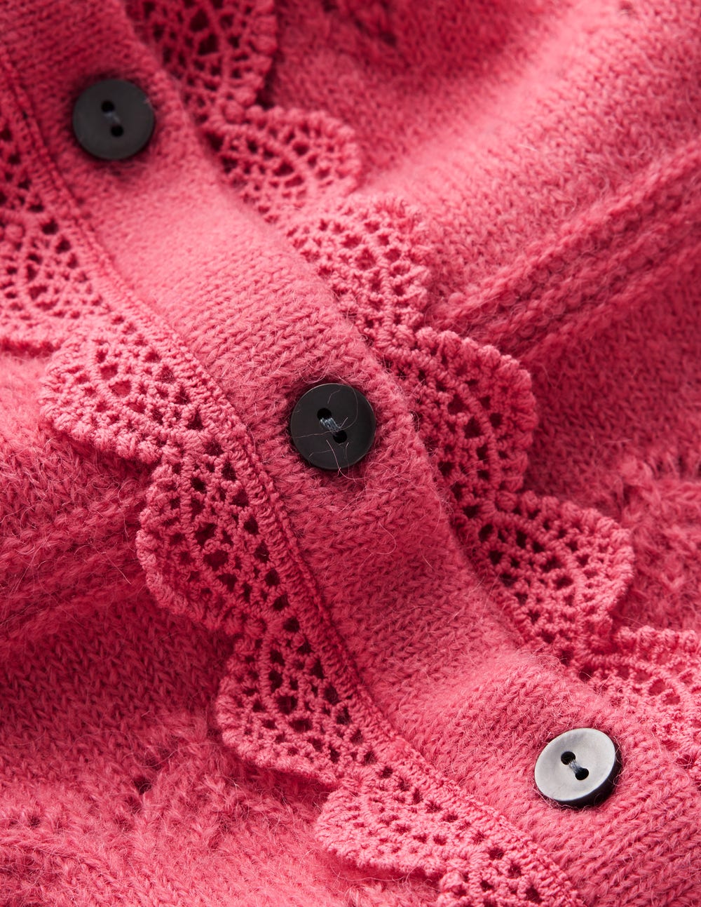 Leticia Lace Trim Cardigan-Rose Pink-7