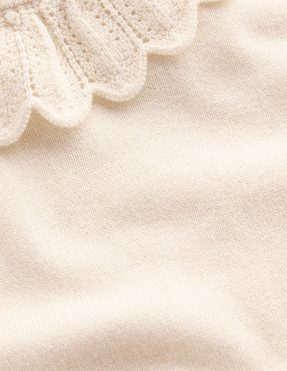 Melina Cotton Ruffle Sweater-Warm Ivory-6