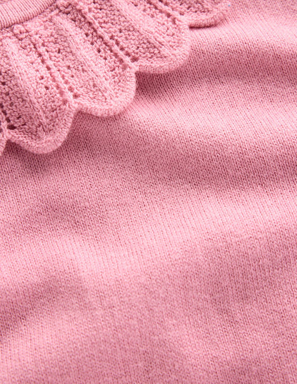 Melina Cotton Ruffle Sweater-Formica Pink-6