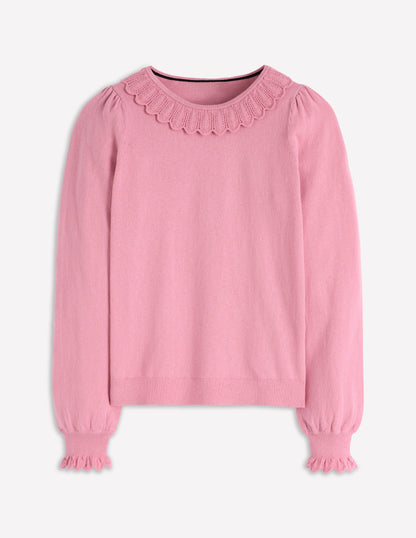 Melina Cotton Ruffle Sweater-Formica Pink-5