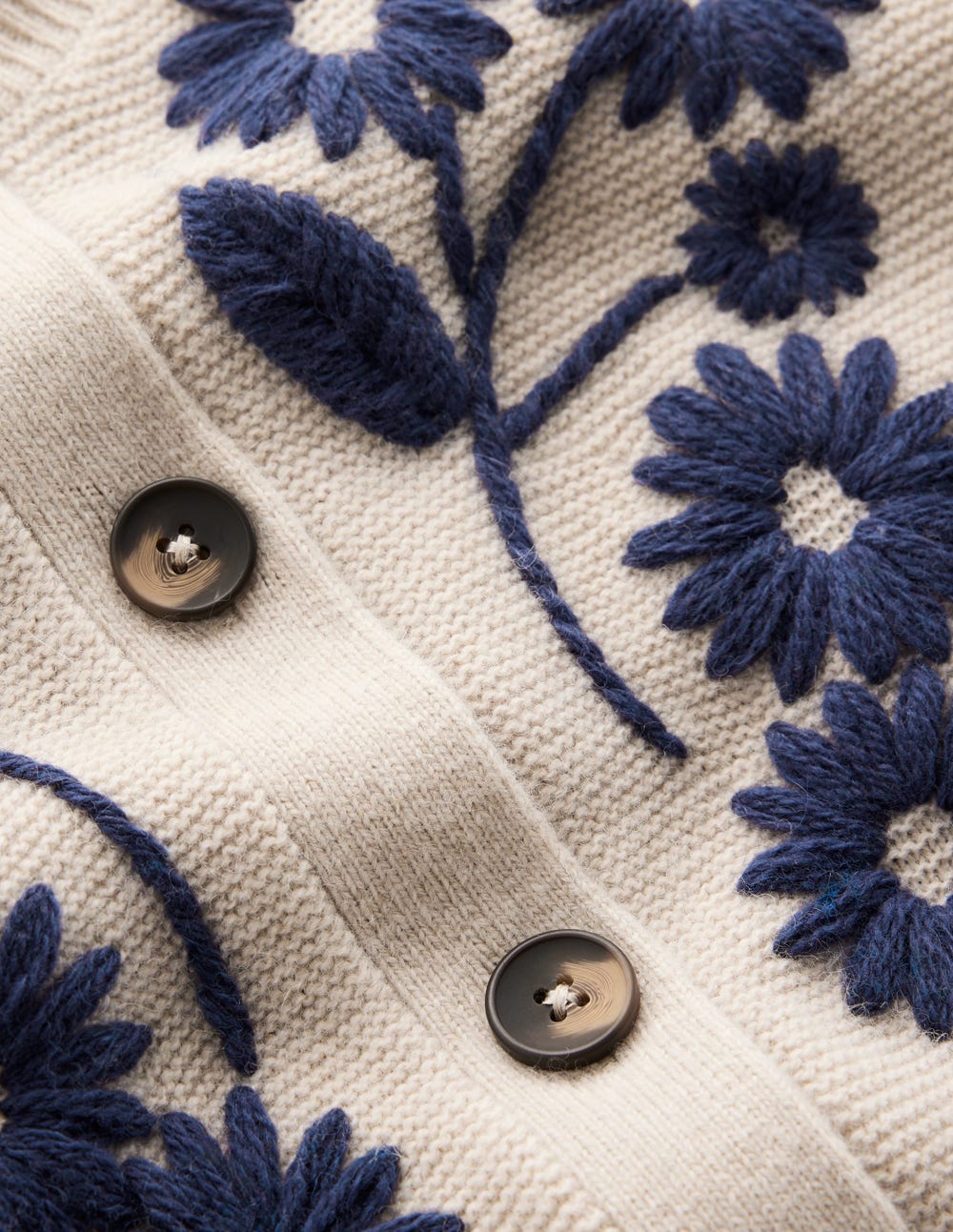 Frill Detail Waistcoat-Oatmeal Melange - Image 6