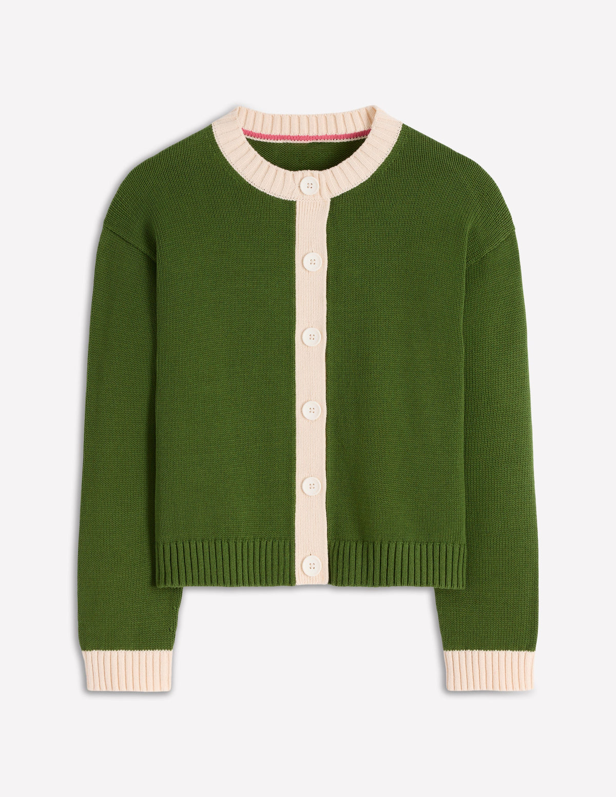 Jemma Chunky Cotton Cardigan-Promenade Green - Image 6